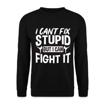 TKD Korean Martial Arts Tae Kwon - Unisex Pullover - Schwarz - Vorne - Alina (178cm) & Michal (187cm)