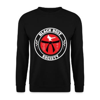 TKD Korean Martial Arts Tae Kwon - Unisex Pullover - Schwarz - Vorne - Alina (178cm) & Michal (187cm)