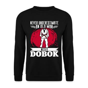 TKD Korean Martial Arts Tae Kwon - Unisex Pullover - Schwarz - Vorne - Alina (178cm) & Michal (187cm)