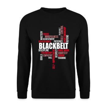 TKD Korean Martial Arts Tae Kwon - Unisex Pullover - Schwarz - Vorne - Alina (178cm) & Michal (187cm)