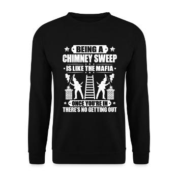 Schornsteinfeger Kaminkehrer Ramoneur - Sweat-shirt Unisexe - noir - Devant - Alina (178cm) & Michal (187cm)