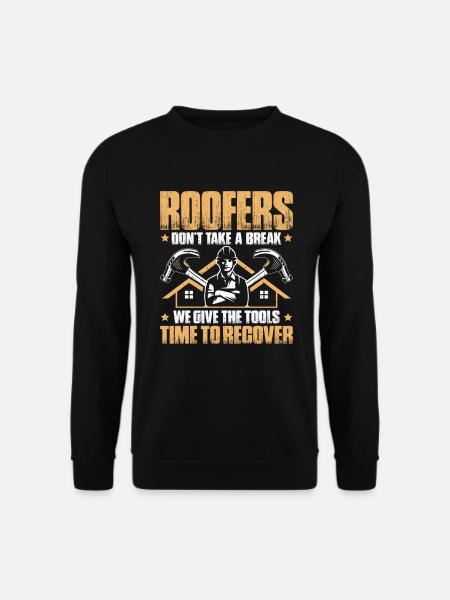 Dachdecker Dachdeckerei Dachdecken Roofer Roofing - Unisex Pullover - Schwarz