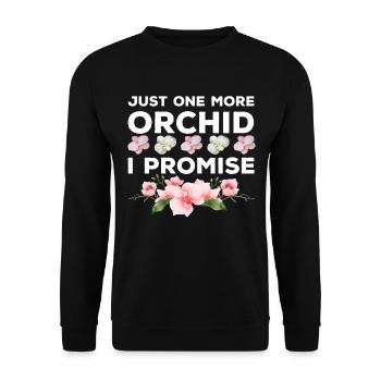 Nur noch eine Orchidee, die ich verspreche - Unisex Pullover - Schwarz - Vorne - Alina (178cm) & Michal (187cm)