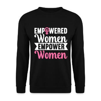 Feminist Women's Rights Female - Unisex Sweatshirt - black - Front - Alina (178cm) & Michal (187cm)