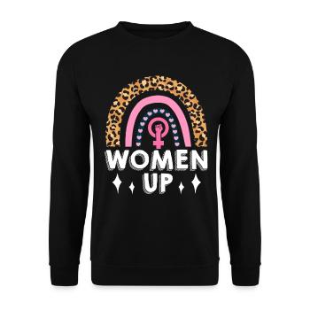 Feminist Women's Rights Female - Unisex Sweatshirt - black - Front - Alina (178cm) & Michal (187cm)