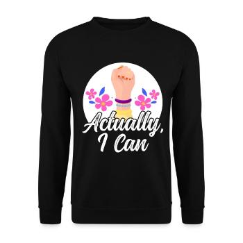 Feminist Women's Rights Female - Unisex Sweatshirt - black - Front - Alina (178cm) & Michal (187cm)