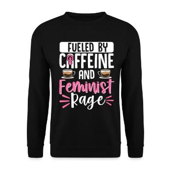 Feminist Women's Rights Female - Unisex Sweatshirt - black - Front - Alina (178cm) & Michal (187cm)