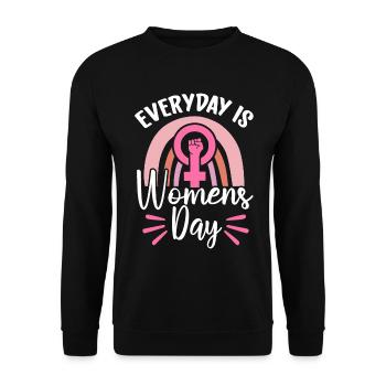 Feminist Women's Rights Female - Unisex Sweatshirt - black - Front - Alina (178cm) & Michal (187cm)