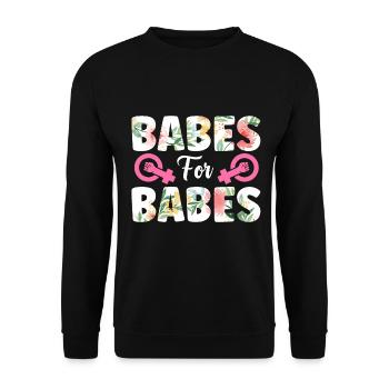 Feminist Womens Rights Female - Unisex Pullover - Schwarz - Vorne - Alina (178cm) & Michal (187cm)