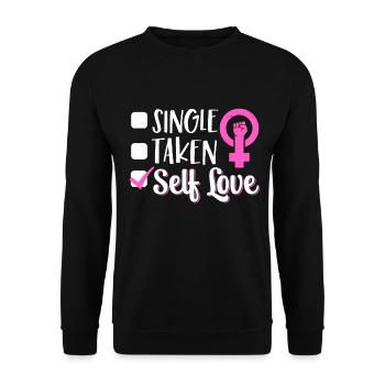Feminist Women's Rights Female - Unisex Sweatshirt - black - Front - Alina (178cm) & Michal (187cm)