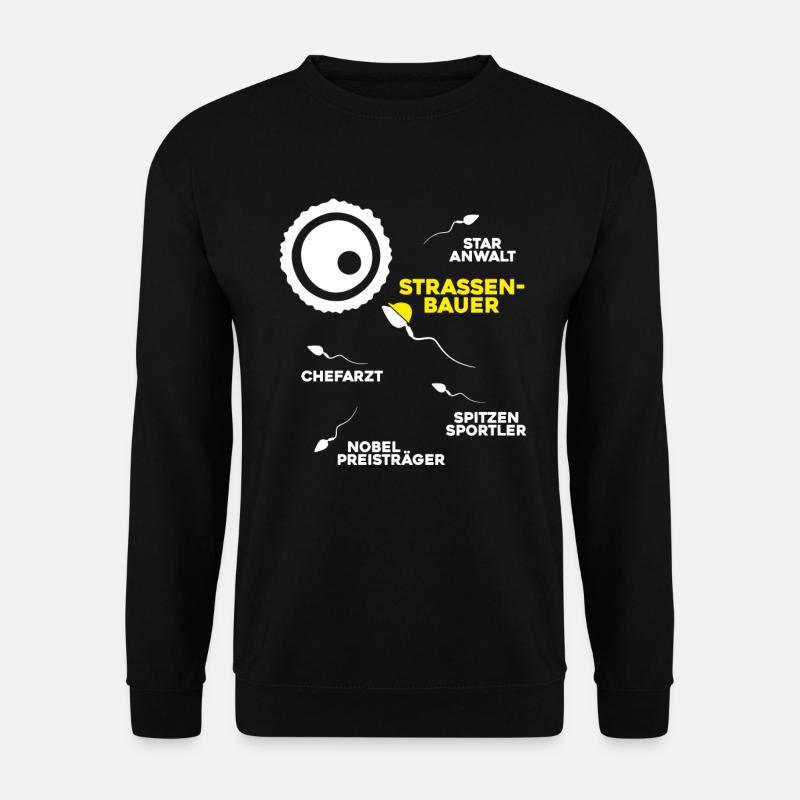 Straßenbauer Asphaltbauer Straßenbau - Unisex Pullover - Schwarz