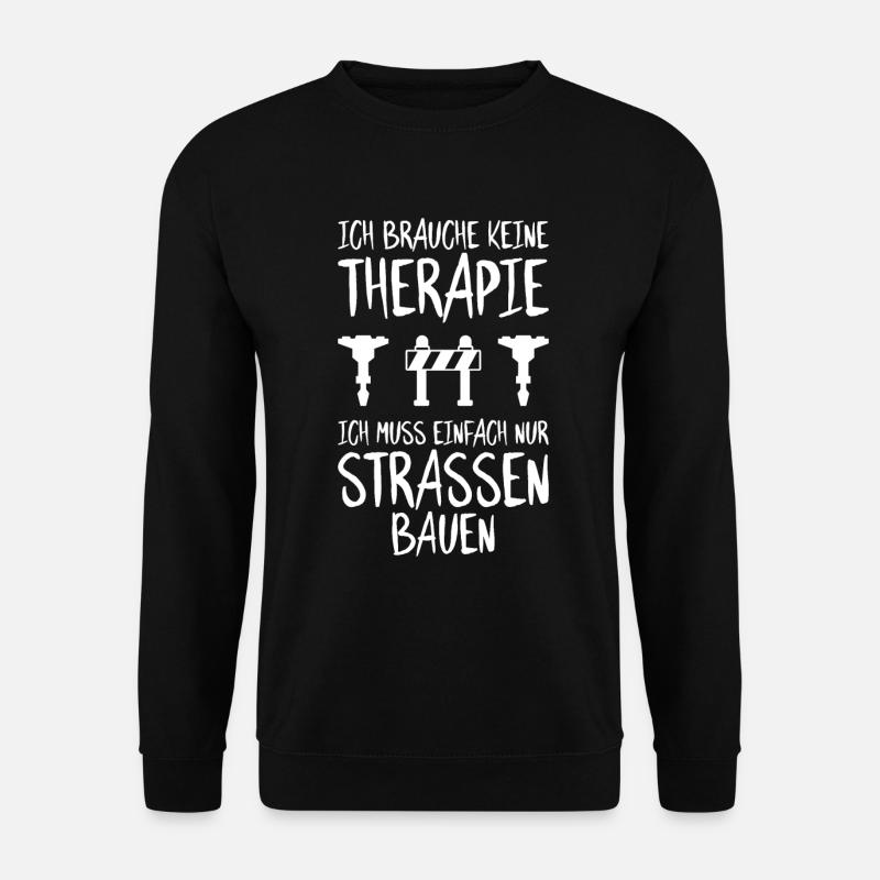 Straßenbauer Asphaltbauer Straßenbau - Unisex Pullover - Schwarz