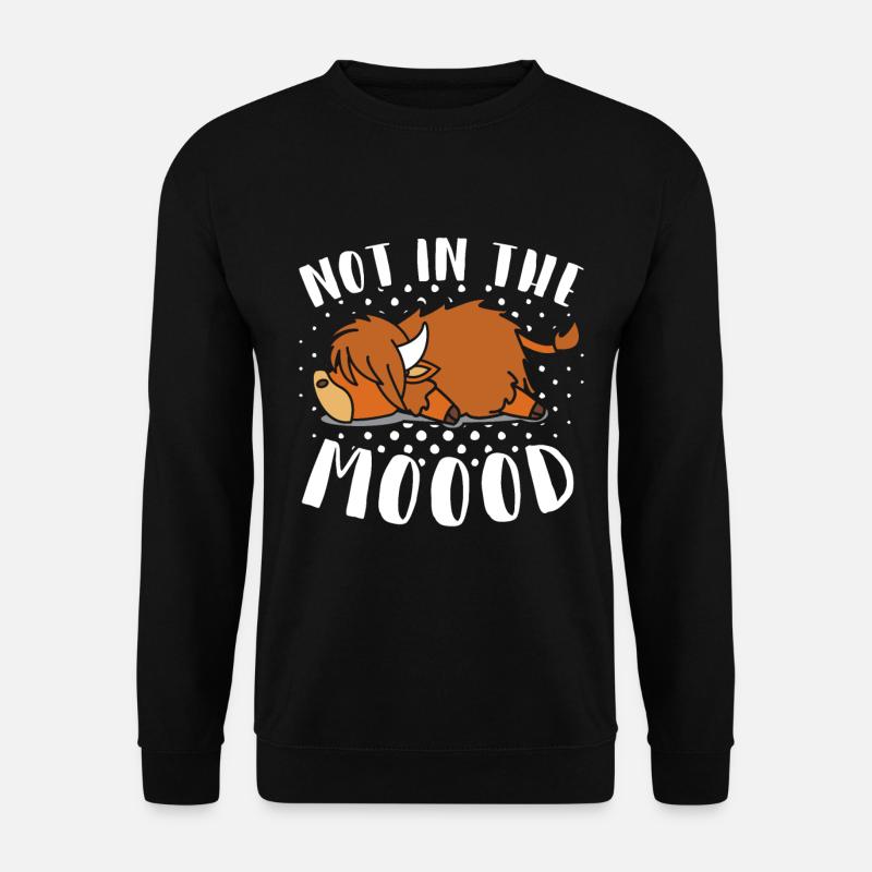 Scottish Highland Cattle Cow - Unisex Sweatshirt - black