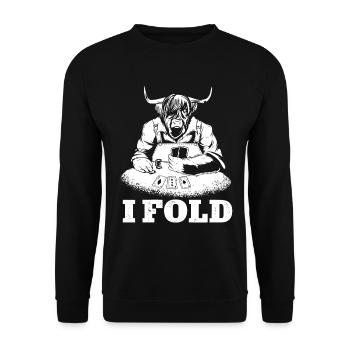 Scottish Highland Cattle Cow - Unisex Pullover - Schwarz - Vorne - Alina (178cm) & Michal (187cm)
