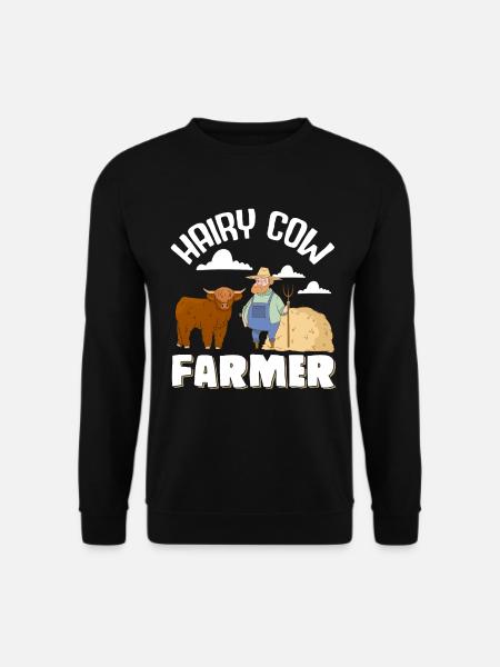 Scottish Highland Cattle Cow - Unisex Sweatshirt - black
