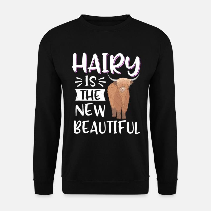 Scottish Highland Cattle Cow - Unisex Sweatshirt - black