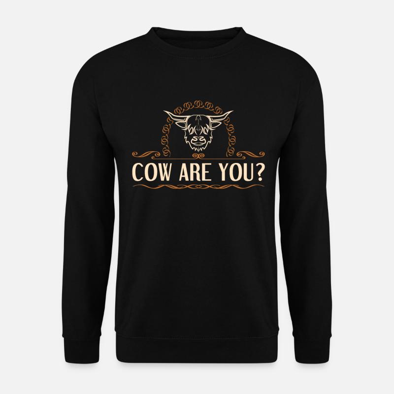 Scottish Highland Cattle Cow - Unisex Sweatshirt - black