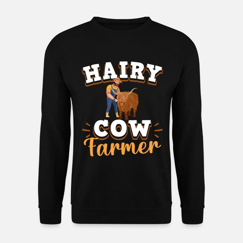 Scottish Highland Cattle Cow - Unisex Sweatshirt - black
