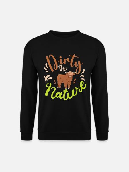 Scottish Highland Cattle Cow - Unisex Pullover - Schwarz