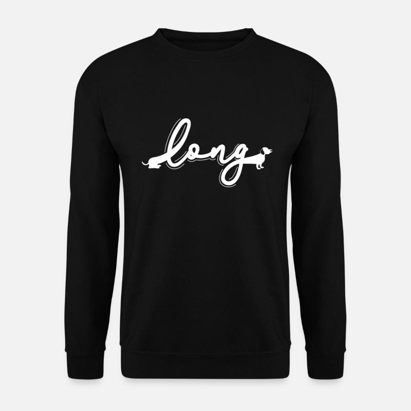 Long Dachshund Dackel Teckel - Unisex Sweatshirt - black
