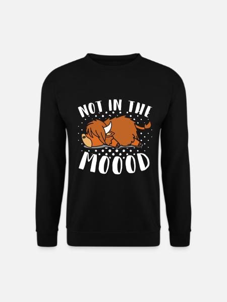 Scottish Highland Cattle Cow - Unisex Sweatshirt - black