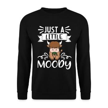 Vache bovine écossaise des Highlands - Sweat-shirt Unisexe - noir - Devant - Alina (178cm) & Michal (187cm)