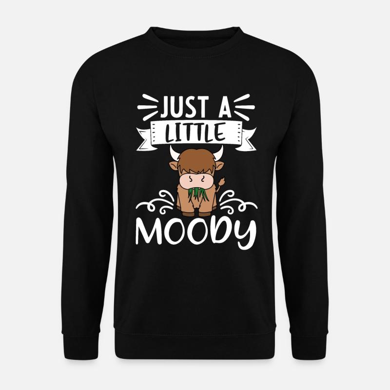 Scottish Highland Cattle Cow - Unisex Sweatshirt - black