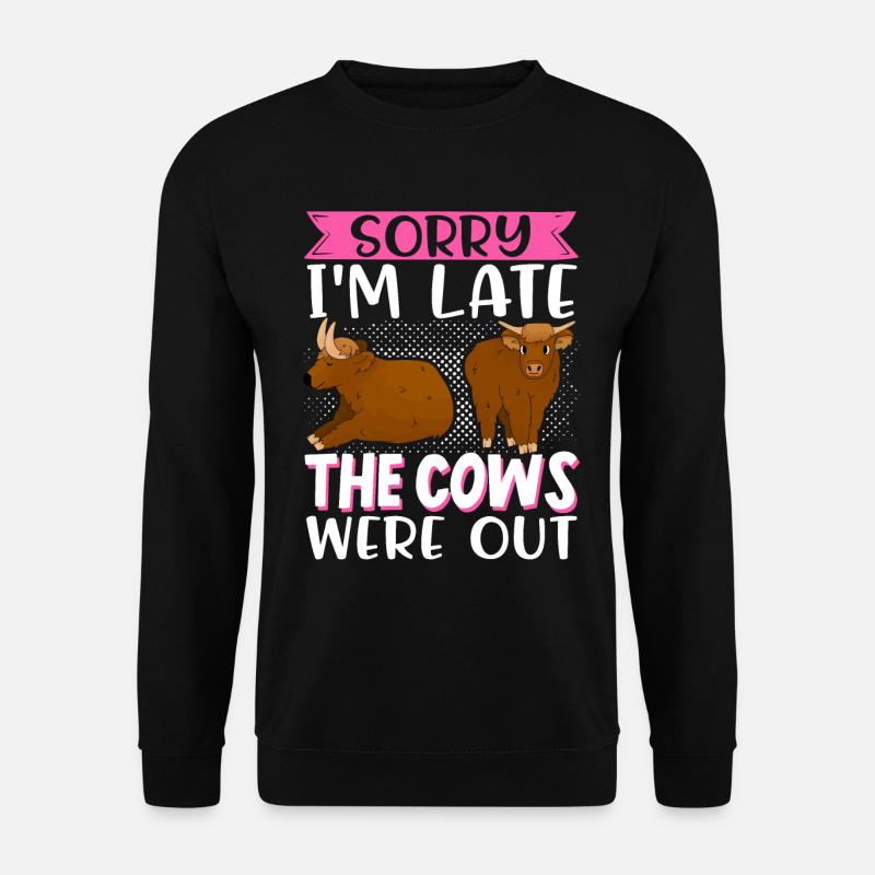 Scottish Highland Cattle Cow - Unisex Sweatshirt - black
