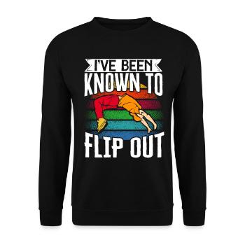 Parkour Freerunning Traceur - Unisex Pullover - Schwarz - Vorne - Alina (178cm) & Michal (187cm)