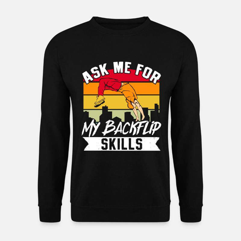Parkour Freerunning Traceur - Unisex Pullover - Schwarz
