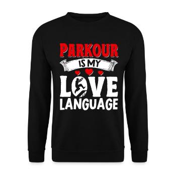 Parkour Freerunning Traceur - Unisex Pullover - Schwarz - Vorne - Alina (178cm) & Michal (187cm)