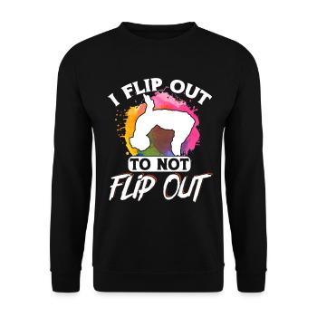Parkour Freerunning Traceur - Unisex Pullover - Schwarz - Vorne - Alina (178cm) & Michal (187cm)