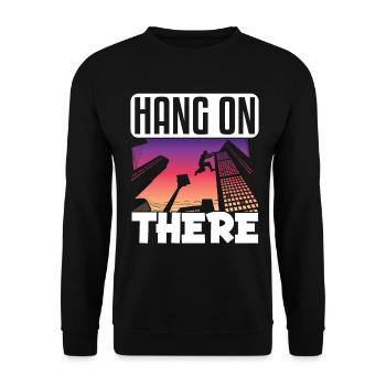 Parkour Freerunning Traceur - Unisex Pullover - Schwarz - Vorne - Alina (178cm) & Michal (187cm)