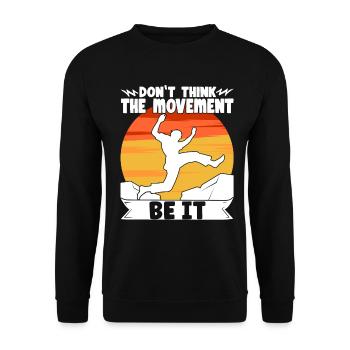 Parkour Freerunning Traceur - Unisex Pullover - Schwarz - Vorne - Alina (178cm) & Michal (187cm)