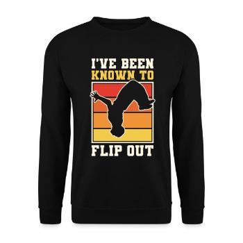 Parkour Freerunning Traceur - Unisex Pullover - Schwarz - Vorne - Alina (178cm) & Michal (187cm)