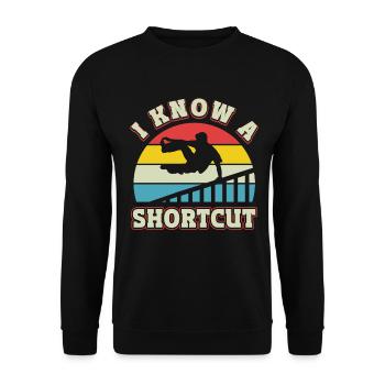 Parkour Freerunning Traceur - Unisex Pullover - Schwarz - Vorne - Alina (178cm) & Michal (187cm)