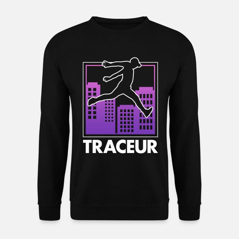 Parkour Freerunning Traceur - Unisex Pullover - Schwarz