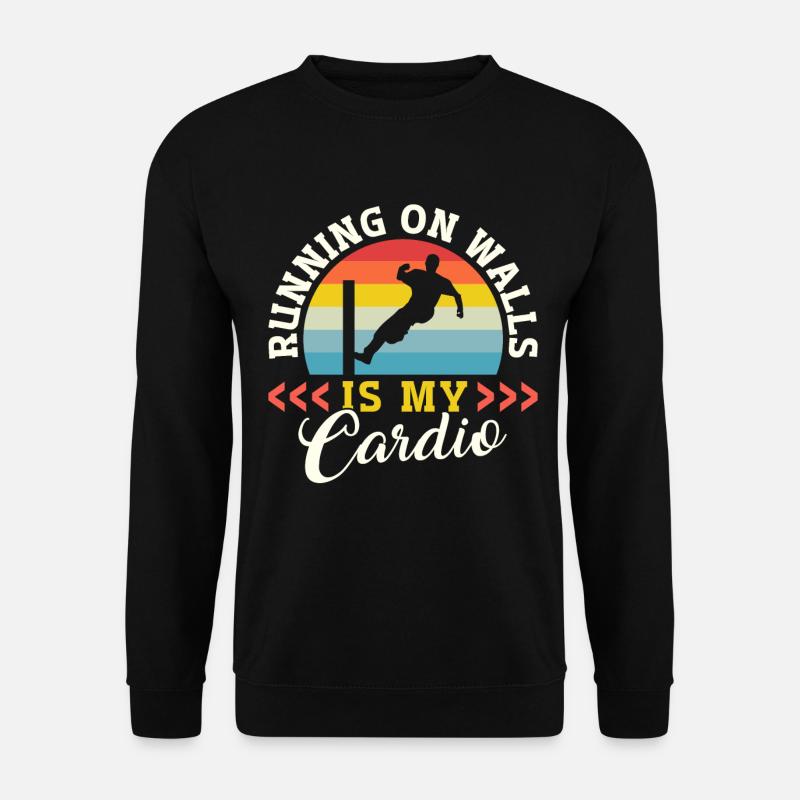 Parkour Freerunning Traceur - Unisex Pullover - Schwarz