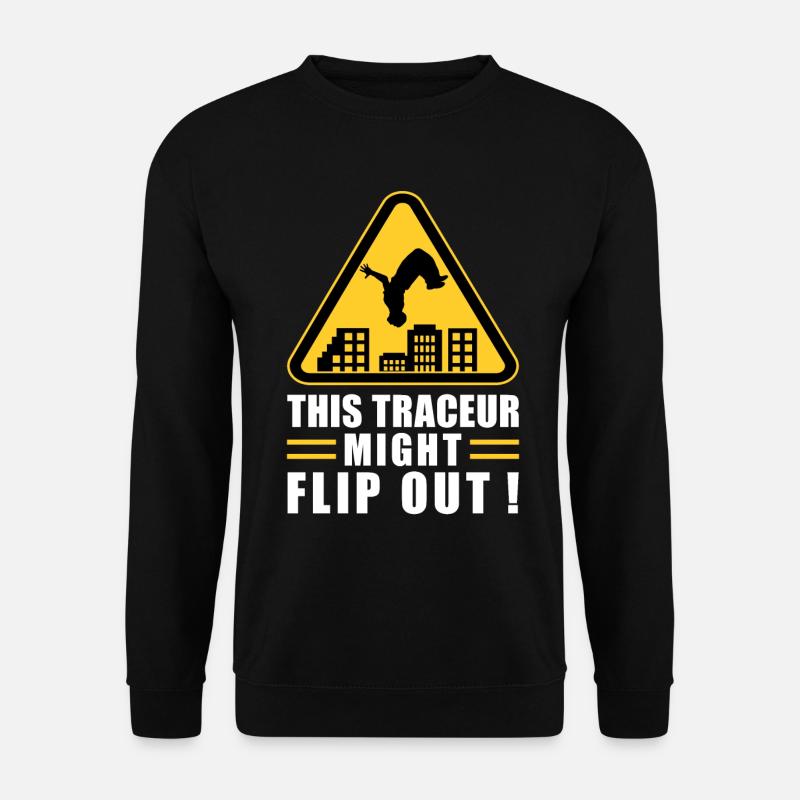 Parkour Freerunning Traceur - Unisex Pullover - Schwarz
