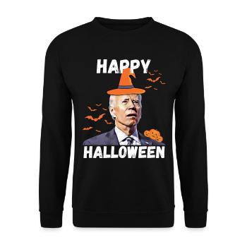 Heureux que vous sachiez la chose drôle halloween Biden - Sweat-shirt Unisexe - noir - Devant - Alina (178cm) & Michal (187cm)
