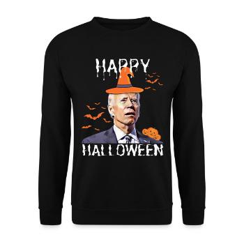 Heureux que vous sachiez la chose drôle halloween Biden - Sweat-shirt Unisexe - noir - Devant - Alina (178cm) & Michal (187cm)
