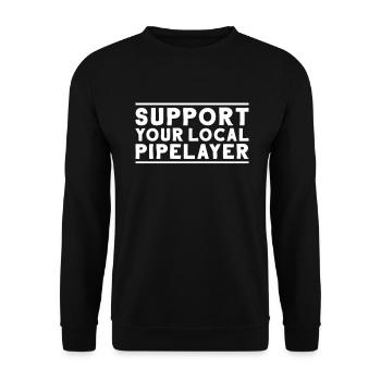 Pipeline Builder Pipeline Construction Pipelayer - Unisex Sweatshirt - black - Front - Alina (178cm) & Michal (187cm)
