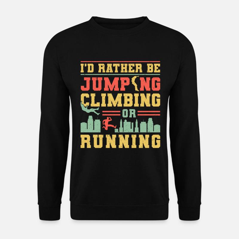 Parkour Freerunning Traceur - Unisex Pullover - Schwarz