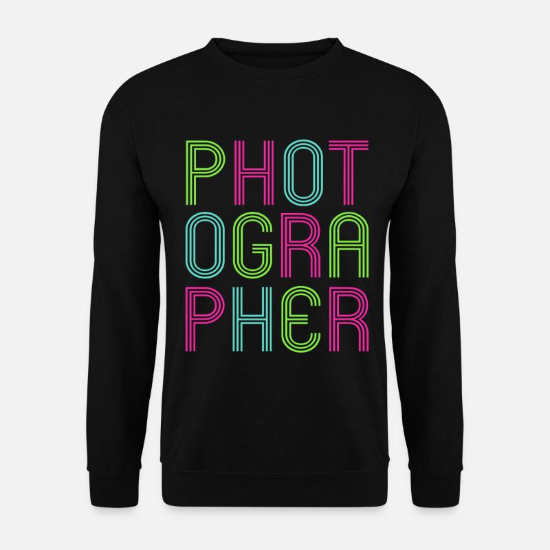 Photography Camera Lens Retro - Unisex Pullover - Schwarz
