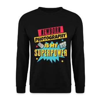 Photography Camera Lens Retro - Unisex Pullover - Schwarz - Vorne - Alina (178cm) & Michal (187cm)