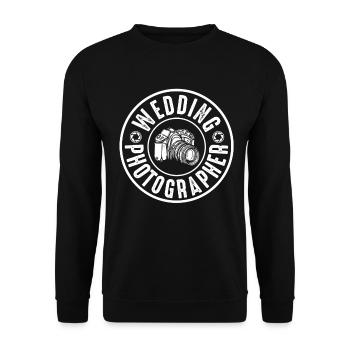 Photography Camera Lens - Unisex Pullover - Schwarz - Vorne - Alina (178cm) & Michal (187cm)
