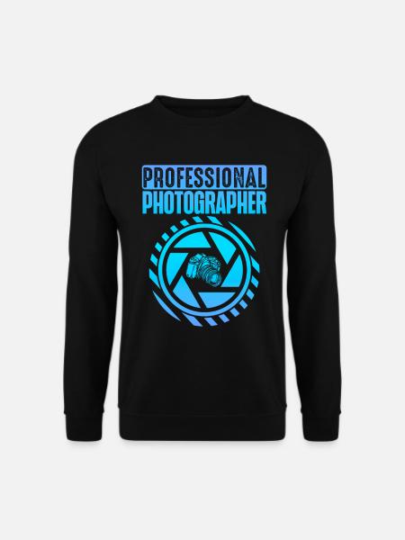 Photography Camera Lens - Unisex Pullover - Schwarz