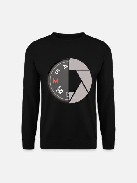Photography Camera Lens Focus Lens - Unisex Pullover - Schwarz
