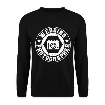 Photography Camera Lens - Unisex Pullover - Schwarz - Vorne - Alina (178cm) & Michal (187cm)