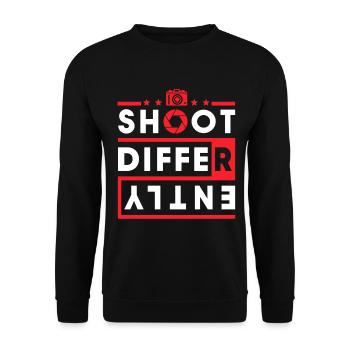 Photography Camera Lens - Unisex Pullover - Schwarz - Vorne - Alina (178cm) & Michal (187cm)